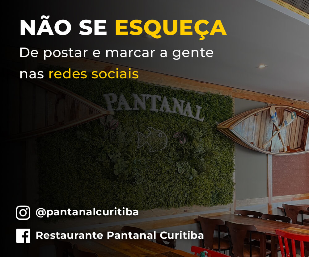 Banner Marque nas redes sociais - Restaurante Pantanal 2